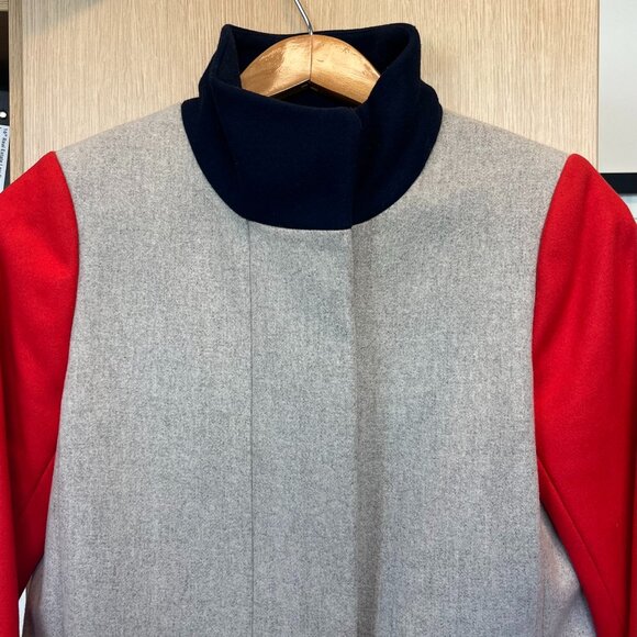 J CREW colour block wool coat - Picture 4 of 9